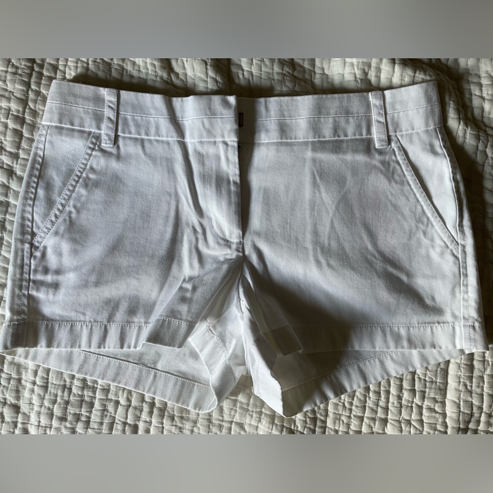 J. Crew Chino Shorts, Size 4, White, 3 inch inseam, NWT